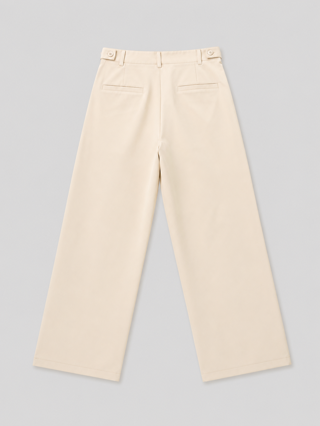 Beigh Wide Legs Korean Style Pants for women