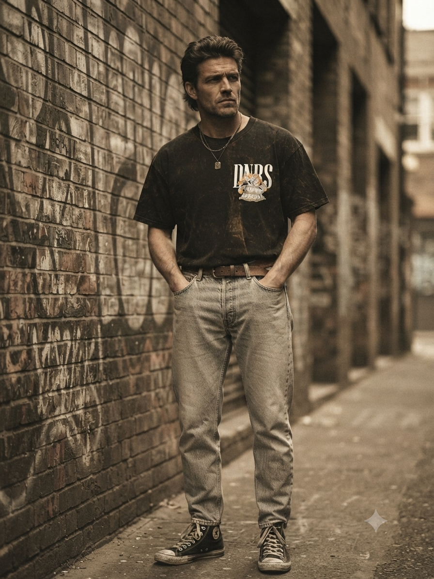 Old Money Drop Shoulder Graphic T-Shirt